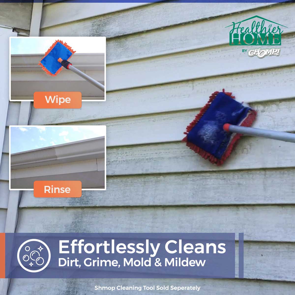 Gutter & Siding Cleaner - cleans dirt, grime, mold, and mildew