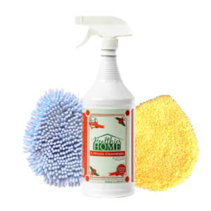 5-Minute CleanWalls 4-In-1 Holiday Hearth 32 oz. Spray + 2 Replacement Mitts (1 Blue, 1 Yellow)